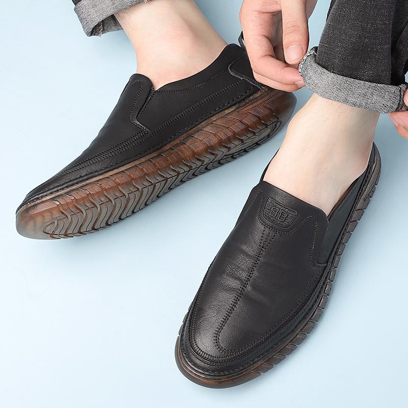 Men's All Seasons Leather Soft Bottom Shoes | Confetti Living