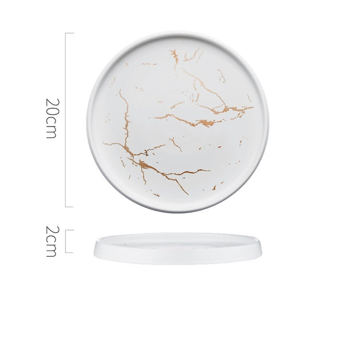 Nordic Style Ceramic Marble Plates