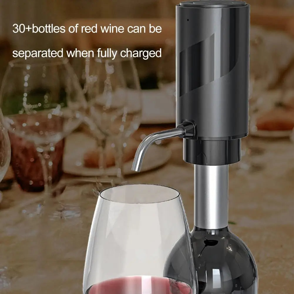 Home Bar Electric Wine Aerator And Decanter Pump showing information | Confetti Living