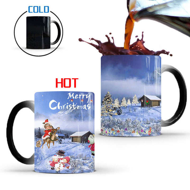 Merry Christmas Magic Mug - Heat Sensitive Colour Change 350ml