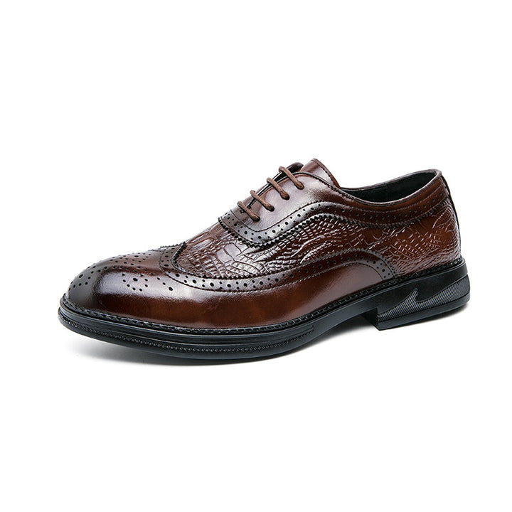 Men's British Dress Crocodile Oxford Shoes | Confetti Living