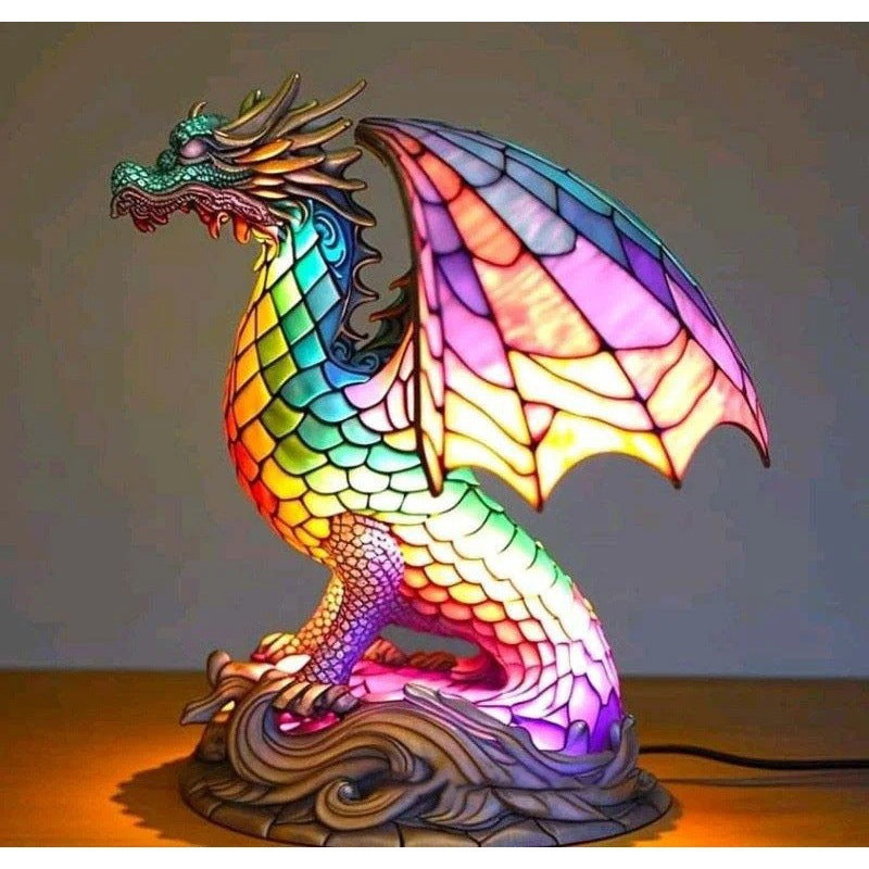 Animal Series Coloured 3D Desk Lamp Dragon|Confetti Living