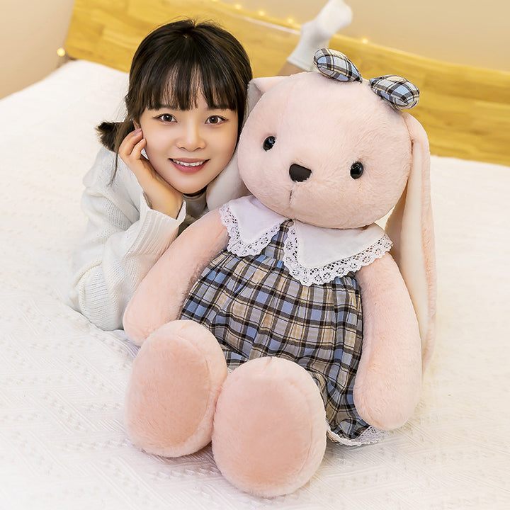 Vintage Dress Rabbit Plush Toy