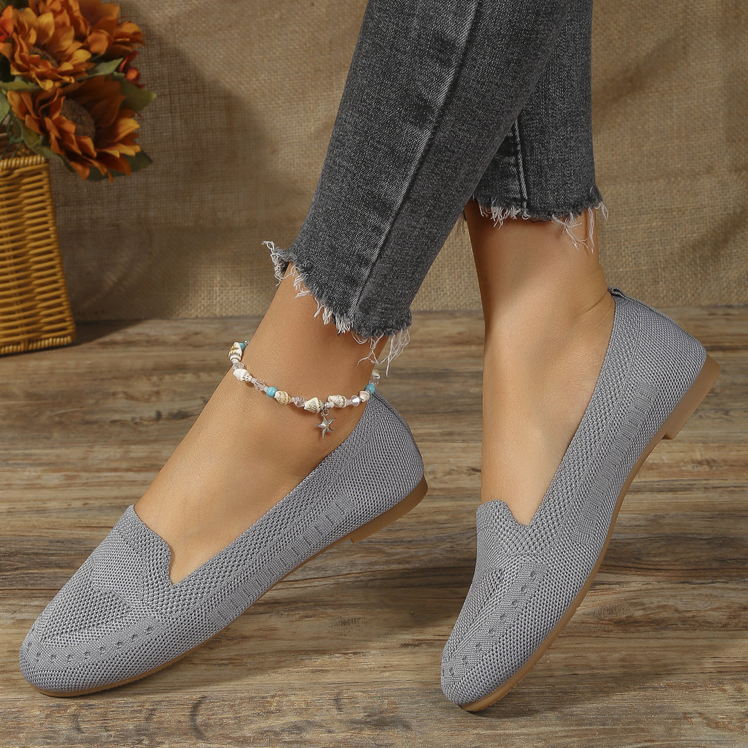 Women's Fashion Round Toe Flat Bottom Flying Woven Shoes | Confetti Living