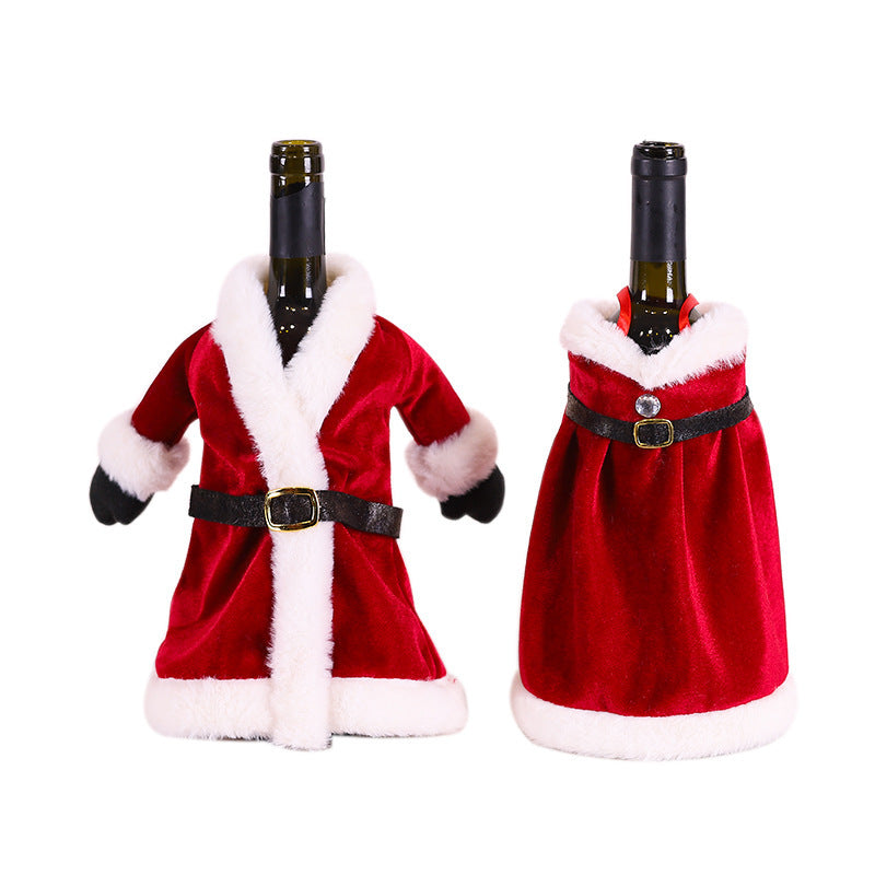 Christmas Wine Bottle Covers Showing Christmas Style | Confetti Living