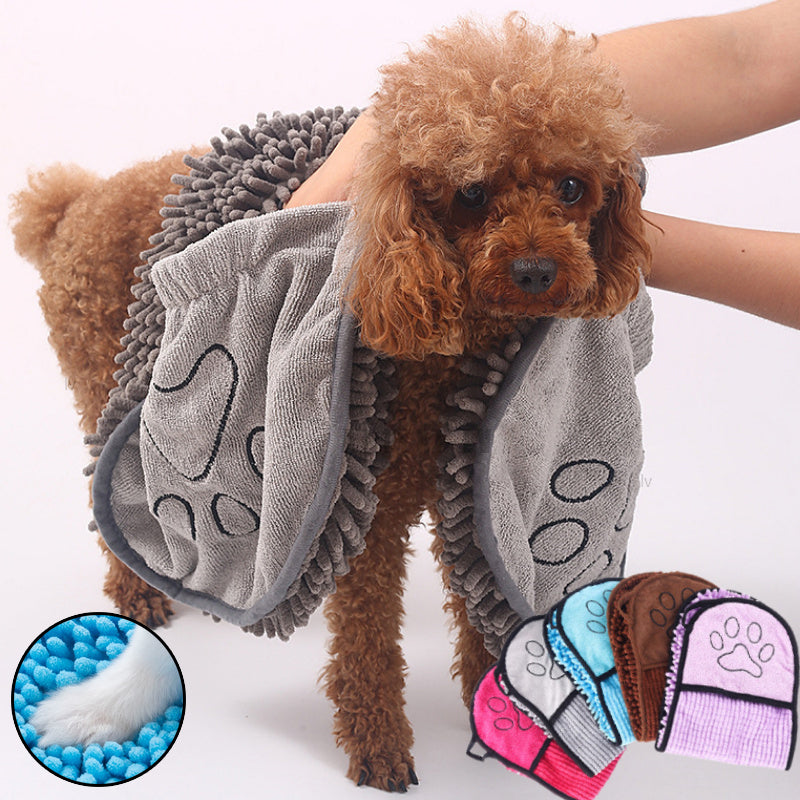 Dogs and Cats Microfiber Bath Towels | Confetti Living