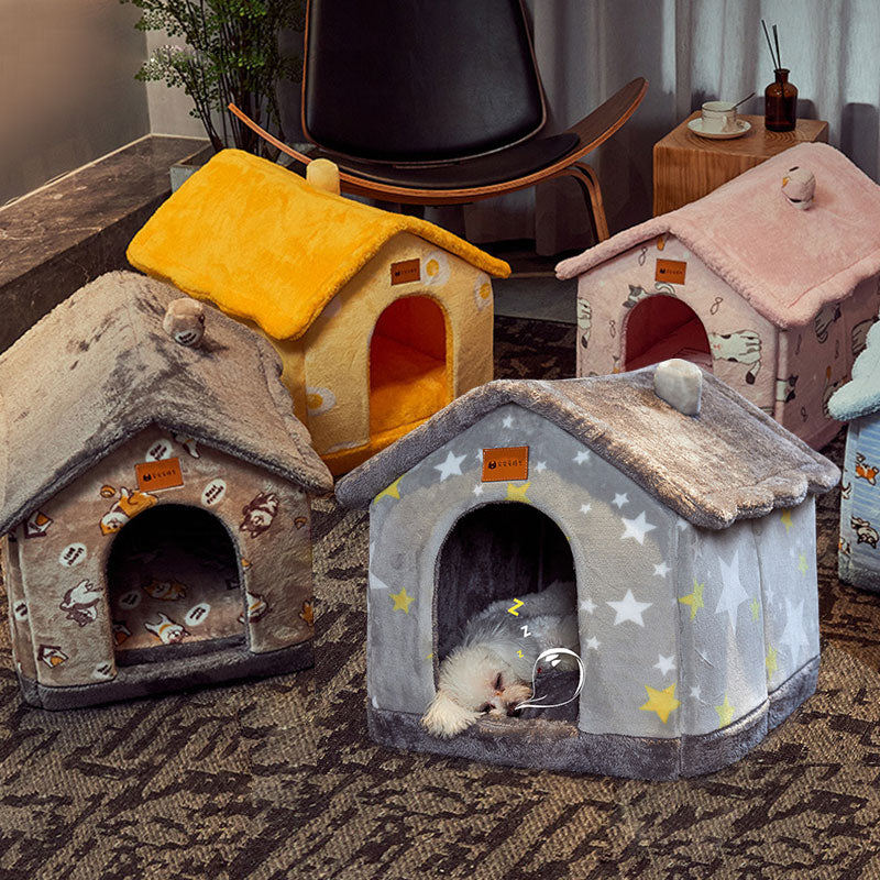 Foldable Decorative Pet House Bed | Confetti Living