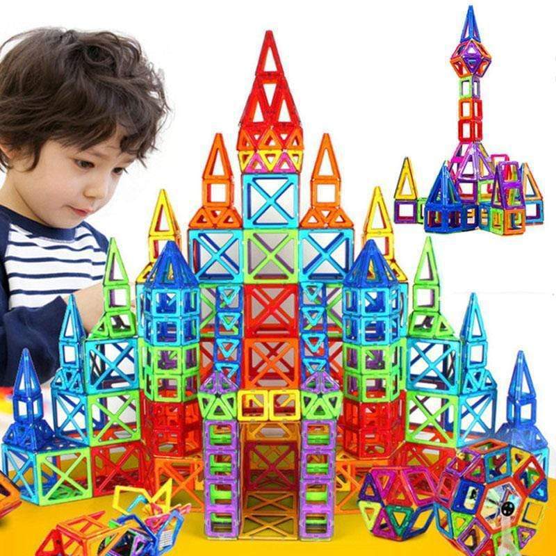 Kids Magnetic Building Blocks Sets showing imagination | Confetti Living