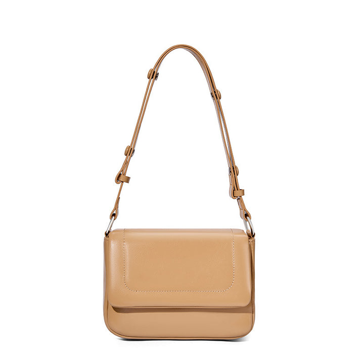 Women's Genuine Leather Clouds Shoulder Bag in Apricot | Confetti Living