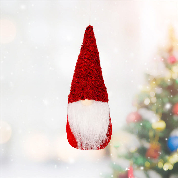 Christmas Decorations Knitted Small Elf Tree Ornaments showing a Red Style | Confetti Living