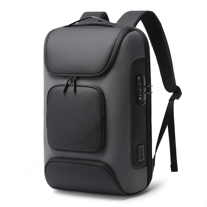 Large Business Computer Backpack showing front pockets | Confetti Living