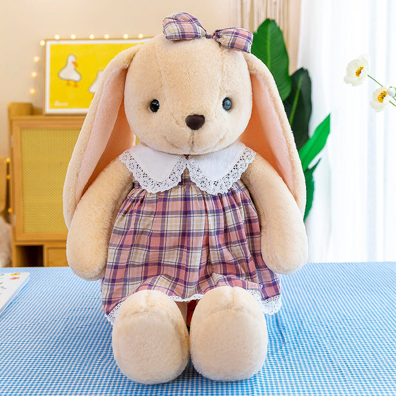 Vintage Dress Rabbit Plush Toy