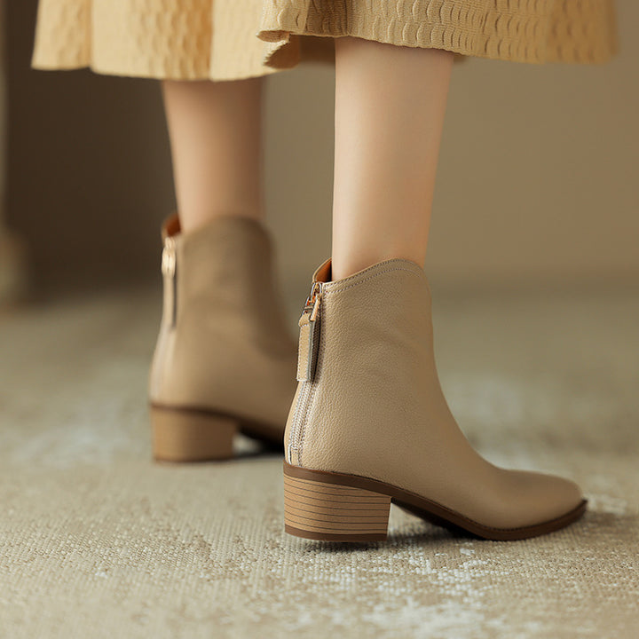 Women's Nude Ankle Boots | Confetti Living