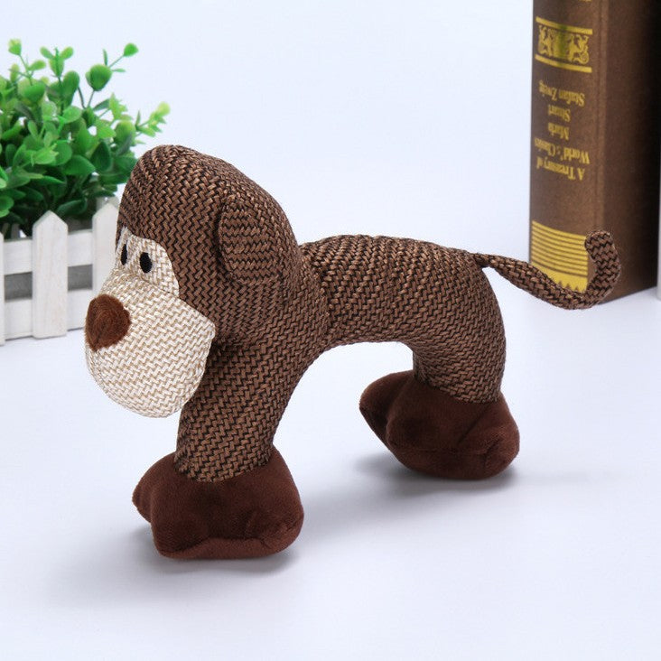 Dog Toy with Whistle showing Monkey Design | Confetti Living