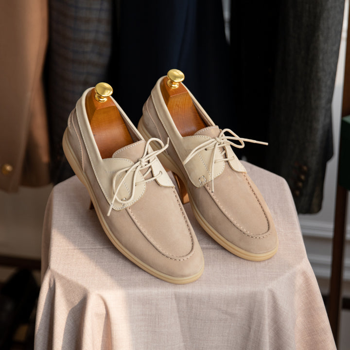 Mens Vintage Suede Sailing Shoes | Confetti Living