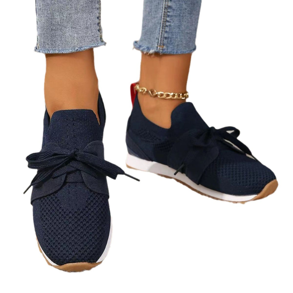 Women's Comfortable Fly Woven Mesh Lace-up Casual Shoes | Confetti Living
