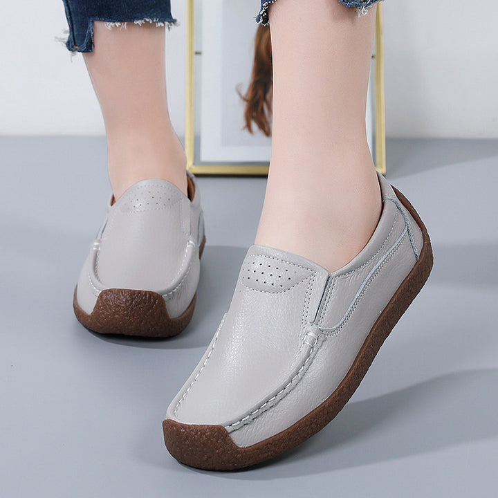 Women's Cowhide Leather Non-Slip Comfort Shoes