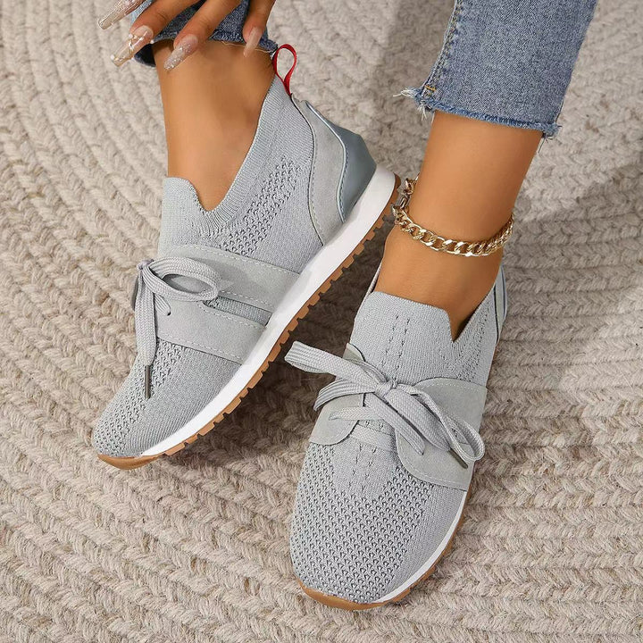 Women's Comfortable Fly Woven Mesh Lace-up Casual Shoes | Confetti Living