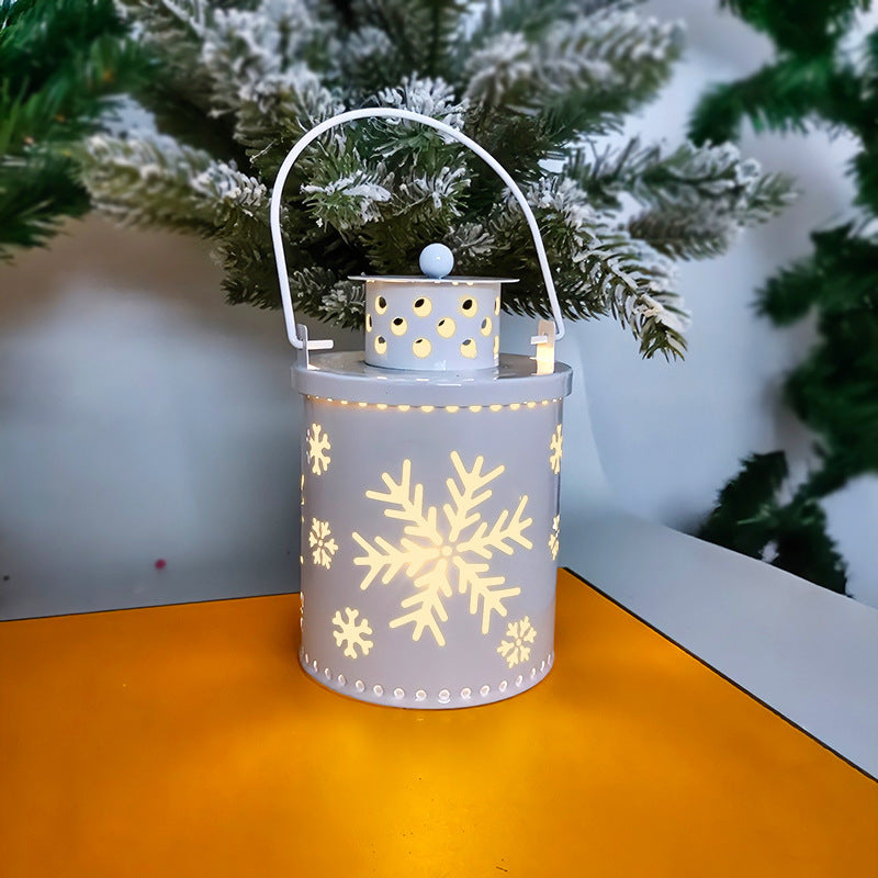 Christmas Electronic Candle LED Lanterns - Nordic Style in White | Confetti Living