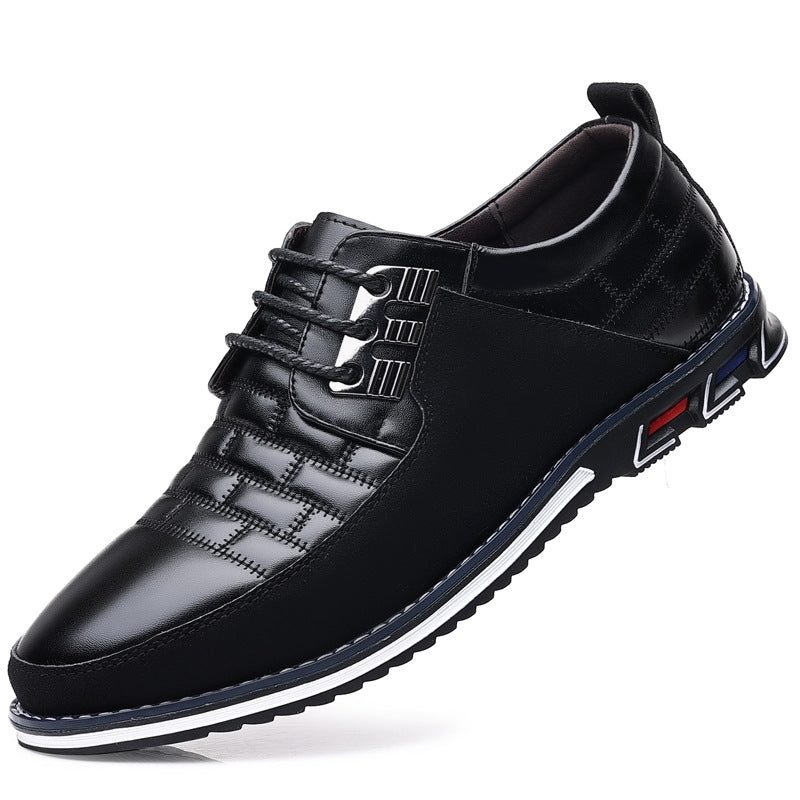 Men's Lightweight Casual Lace Up Leather Shoes | Confetti Living