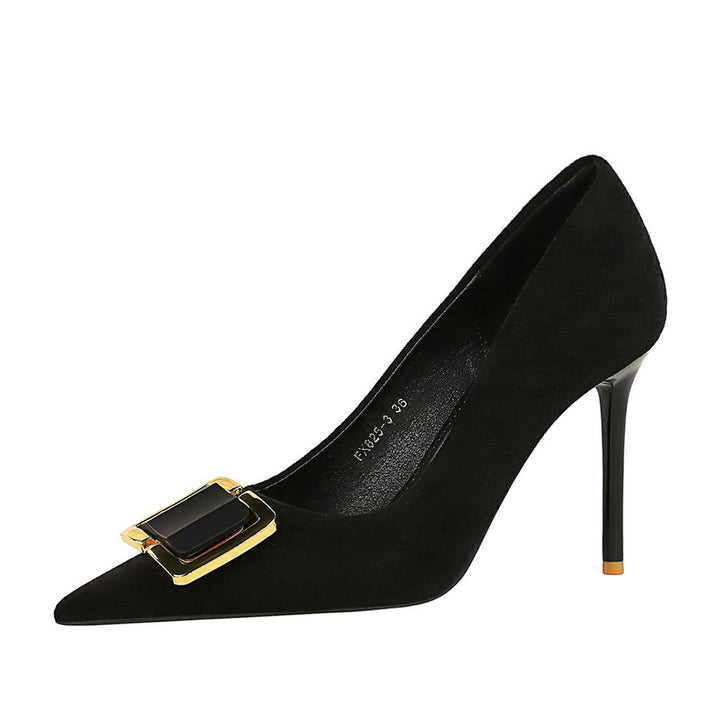 Women's Black High Heel Stiletto Shoes | Confetti Living