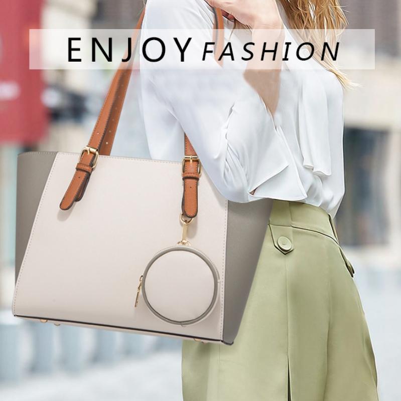 Women's Large Capacity 3-in-1 Fashion Handbag - White