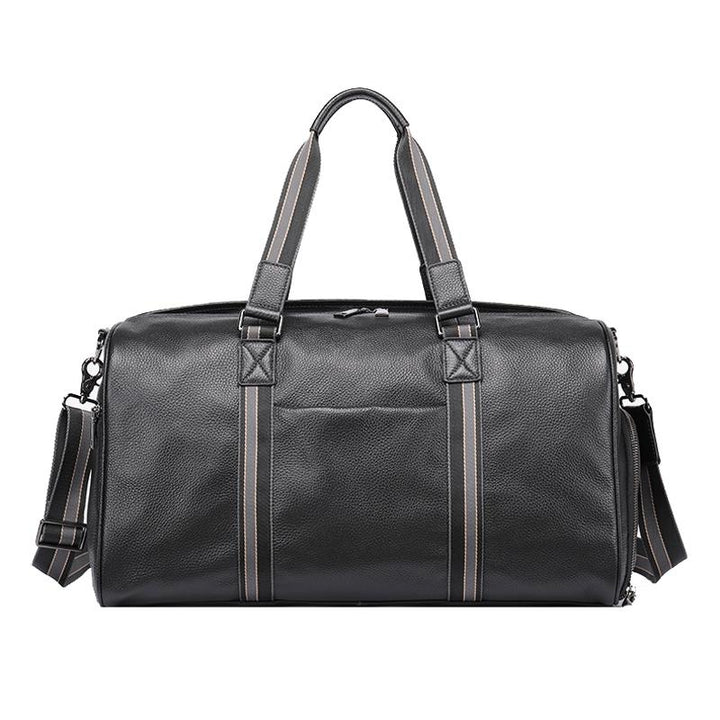 Multifunctional Back Leather Travel Bag - Large Capacity