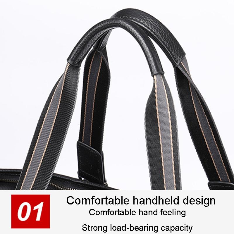 Multifunctional Back Leather Travel Bag - Large Capacity