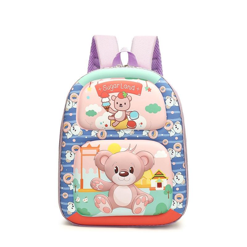 Kindergarten 3d Cartoon Kitten School Bag
