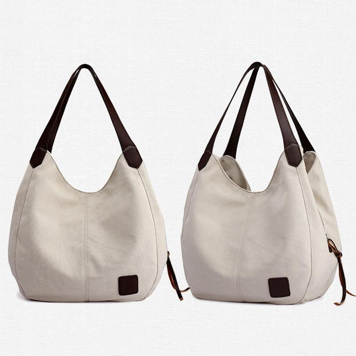 Women's Retro Art Shoulder Bag - Lake Blue