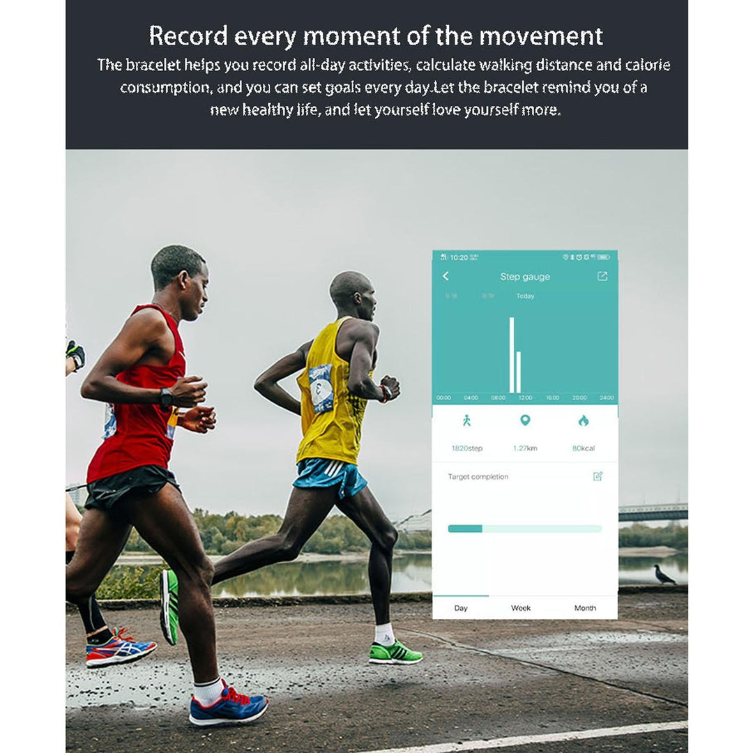 Waterproof Smart Bracelet With Colour Screen - Ip67 - Red