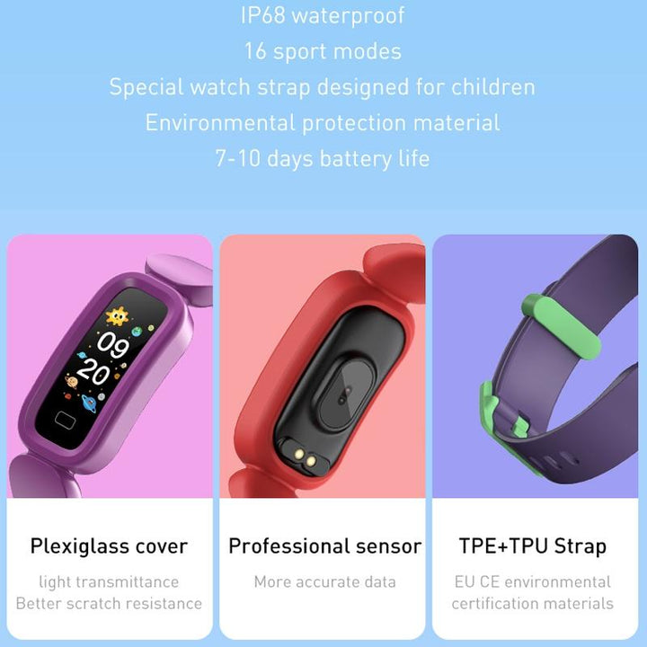 Smart Fitness Bracelet With Bluetooth Sleep Tracking - Black