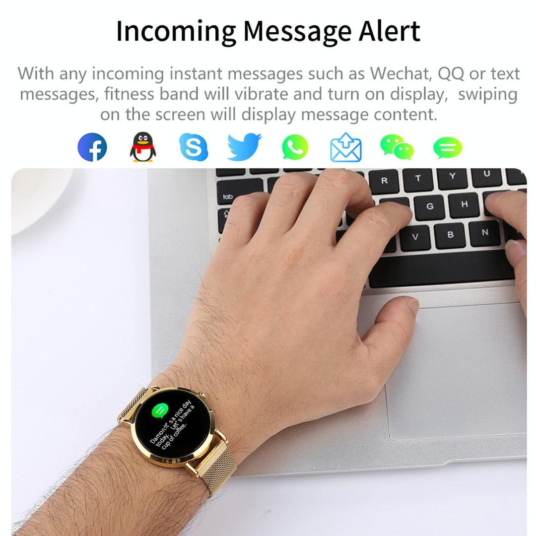 Smart Bracelet With Call Heart Bp Sleep And Oxygen Monitoring - Black