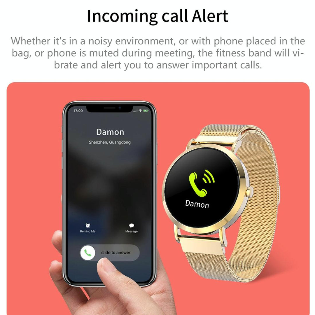 Smart Bracelet With Call Heart Bp Sleep And Oxygen Monitoring - Black