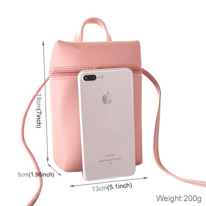 Simple Casual Shoulder Messenger Bag Small Crossbody Bucket Bag For Women - Black