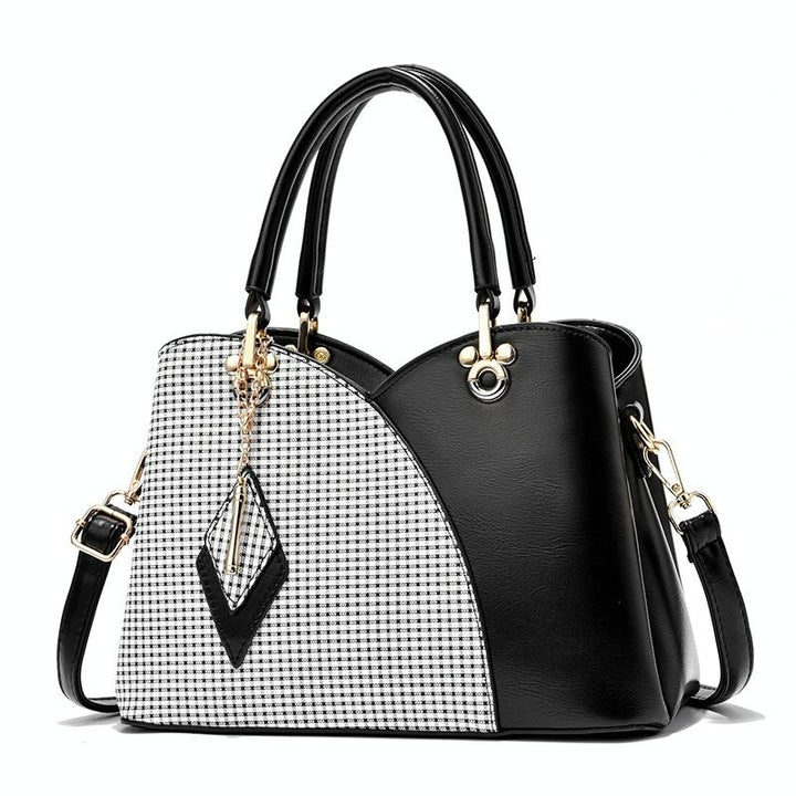 Women's Spacious Texture Handbag - Green