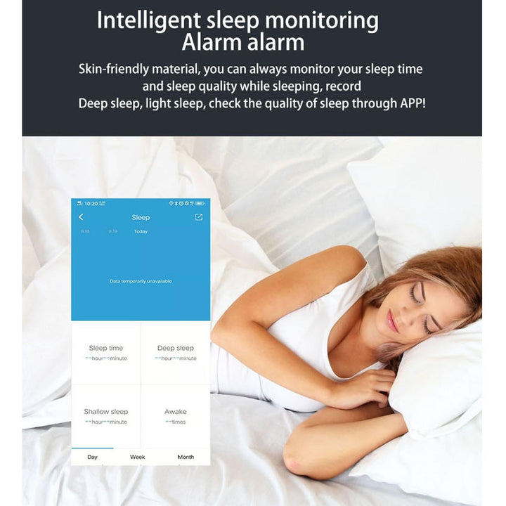 Waterproof Smart Bracelet With Colour Screen - Ip67 - Blue