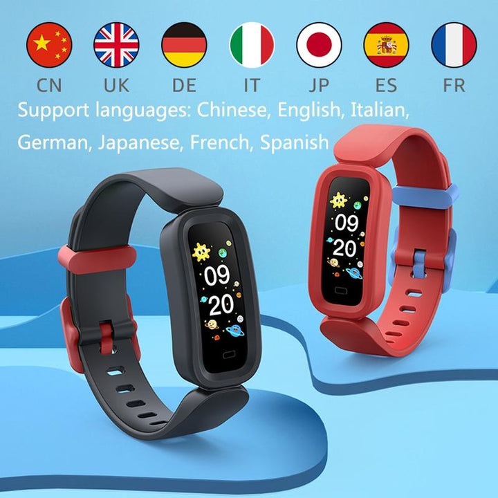 Smart Fitness Bracelet With Bluetooth Sleep Tracking - Red