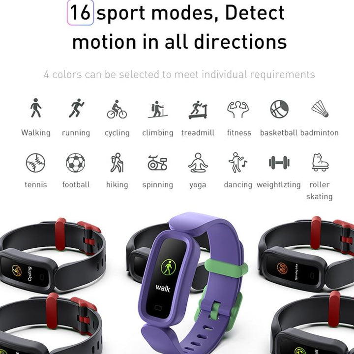 Smart Fitness Bracelet With Bluetooth Sleep Tracking - Red
