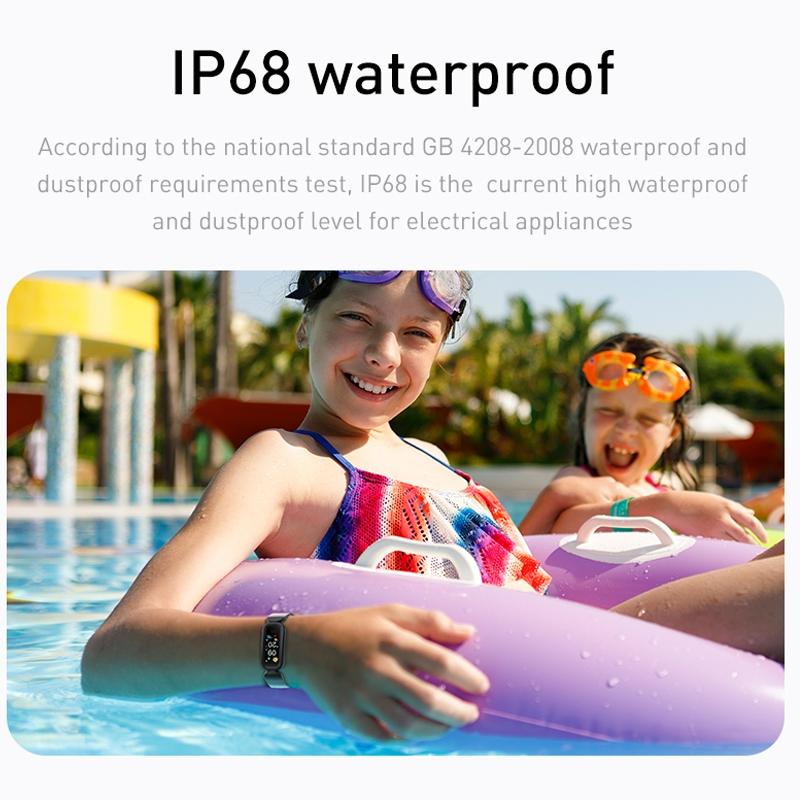 Smart Fitness Bracelet With Bluetooth Sleep Tracking - Red