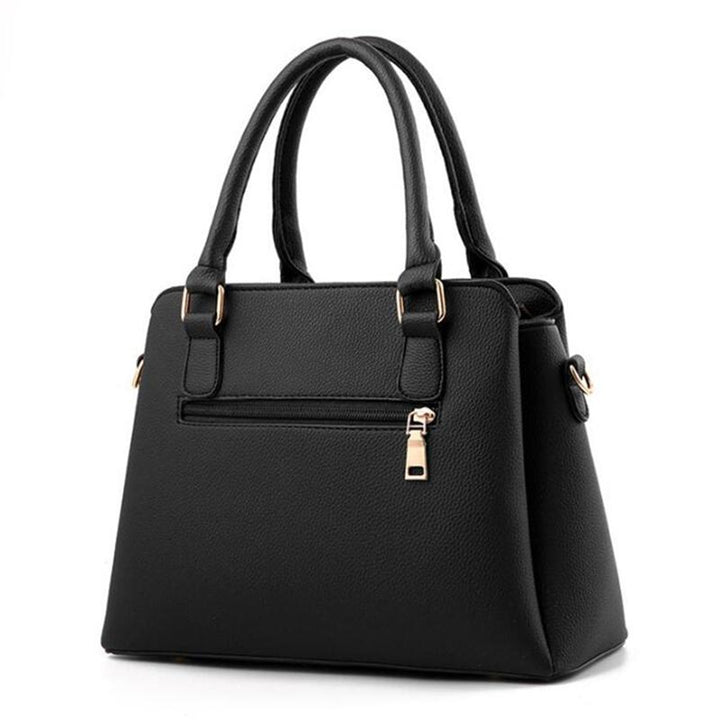 Women"s Stylish Leather Crossbody Bag with Tassel Embroidery - Grey