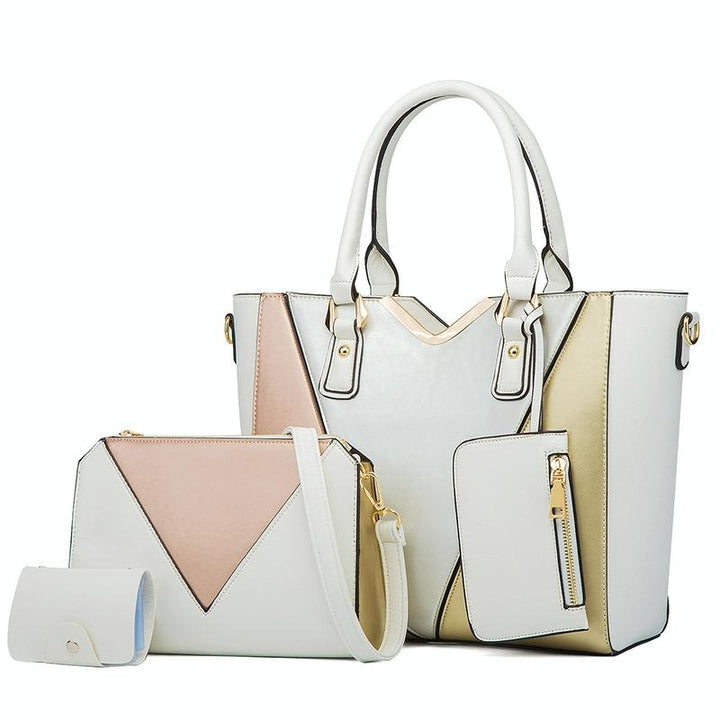 Women's Versatile Handbag Set - Navy Blue