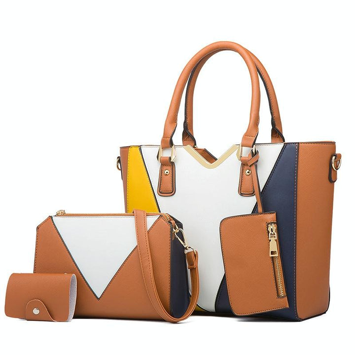 Women's Versatile Handbag Set - Navy Blue