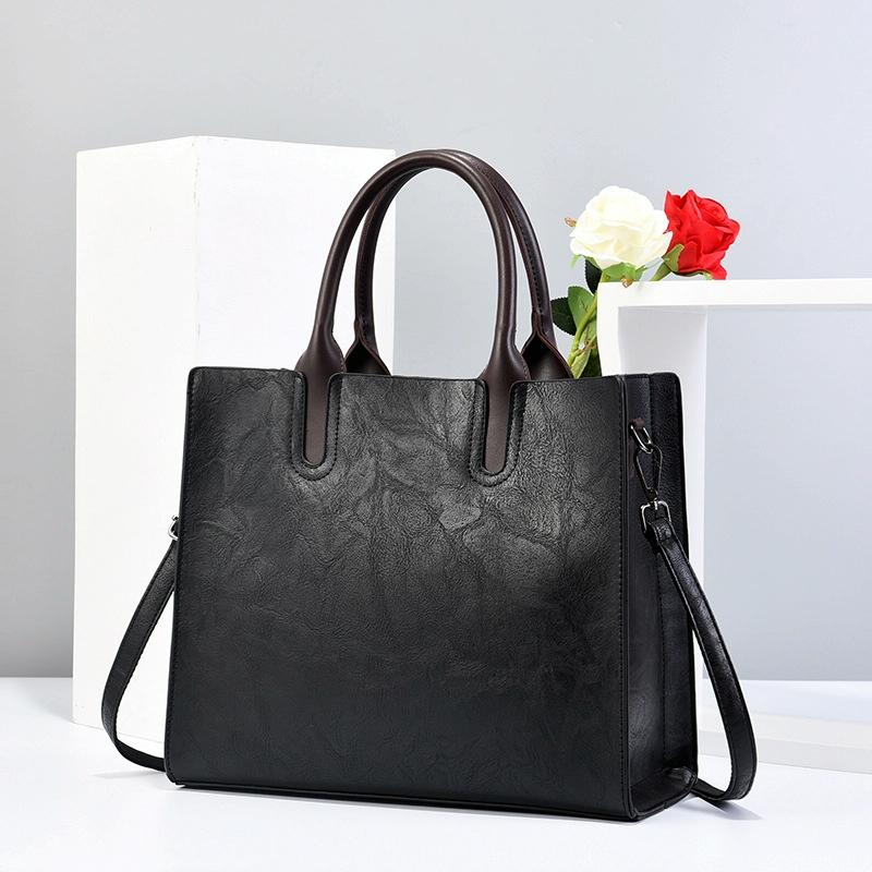 Women's Retro Square Khaki Handbag