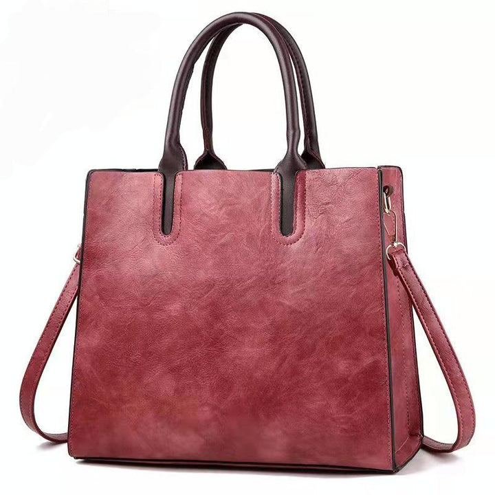 Women's Retro Square Khaki Handbag