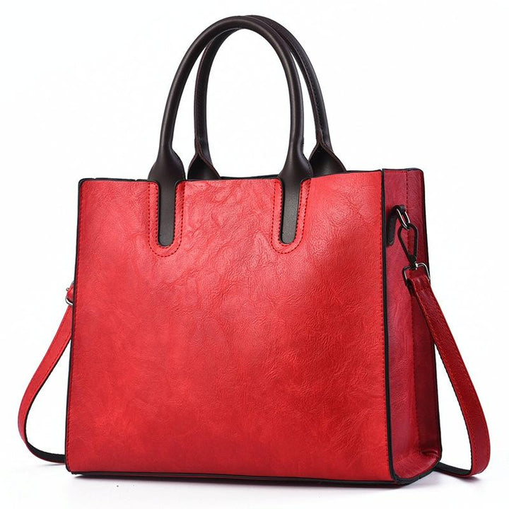 Women's Retro Square Khaki Handbag