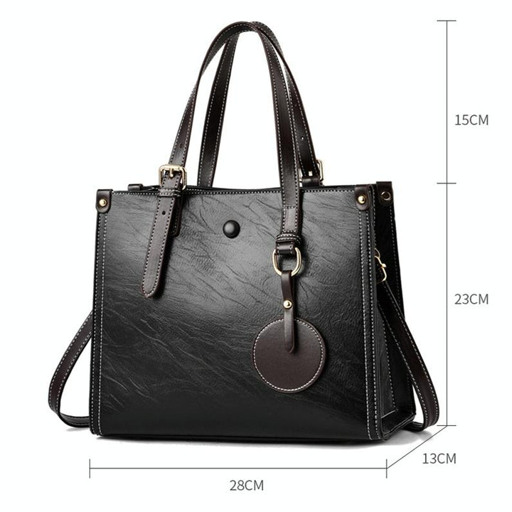 Women's Vintage Multifunctional Handbag - Caramel