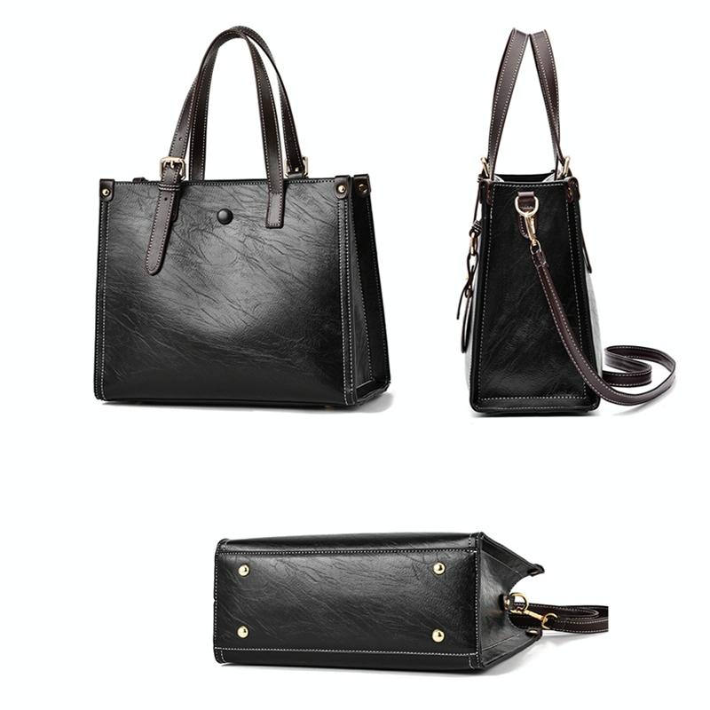 Women's Vintage Multifunctional Handbag - Caramel