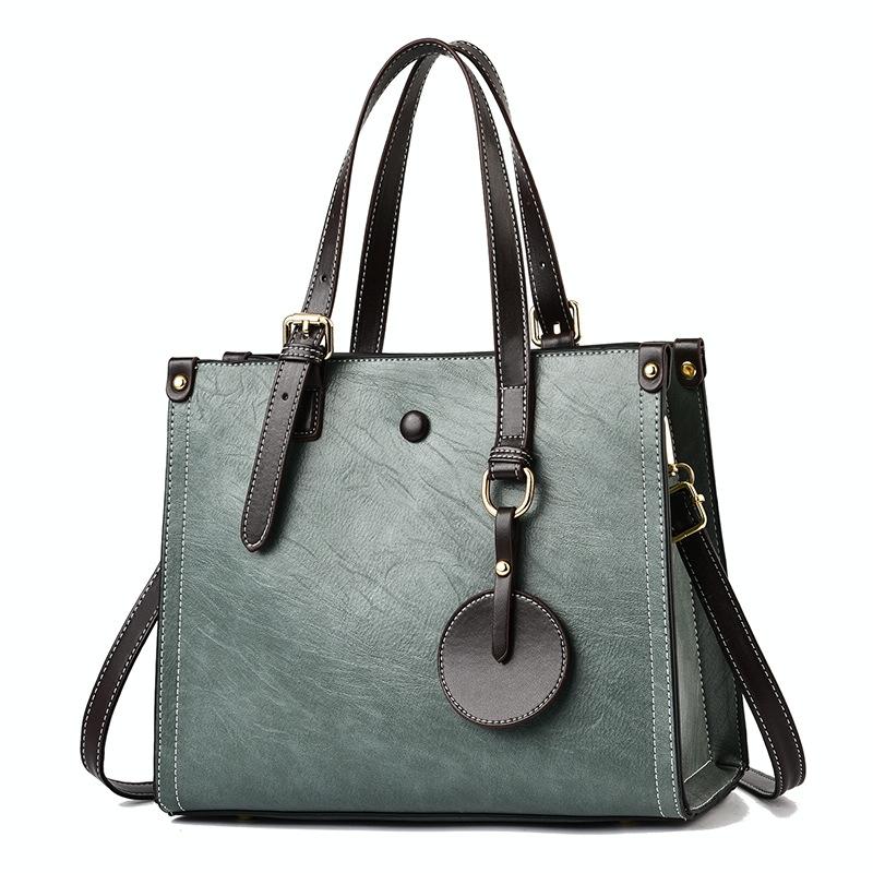 Women's Vintage Multifunctional Handbag - Caramel