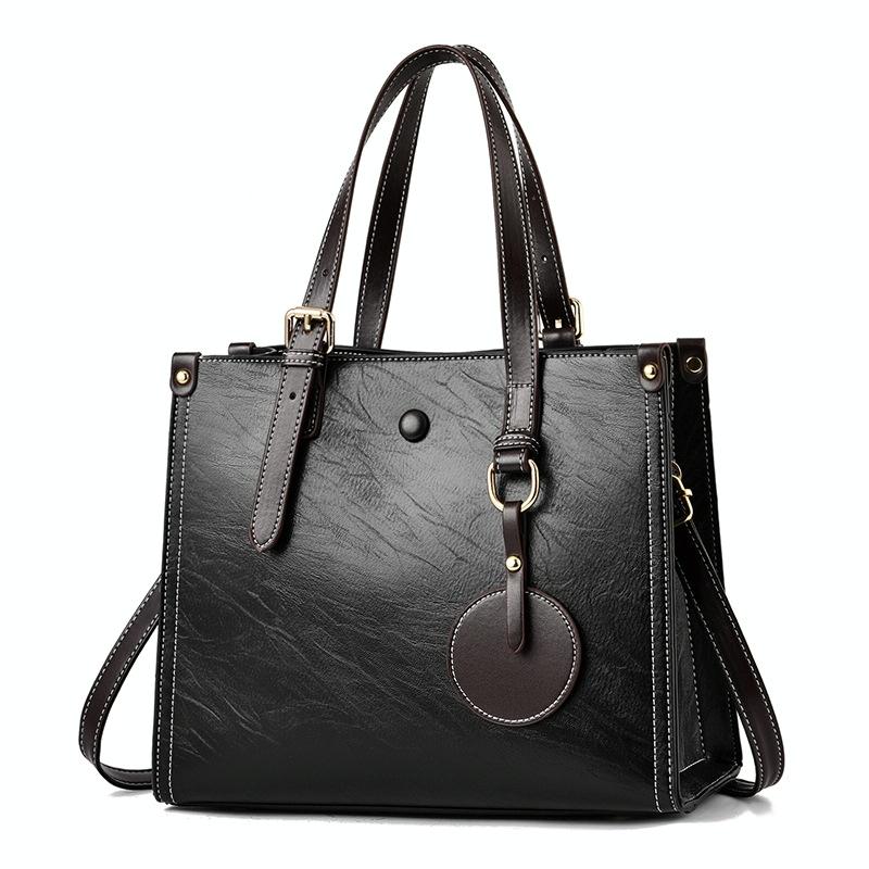 Women's Vintage Multifunctional Handbag - Caramel